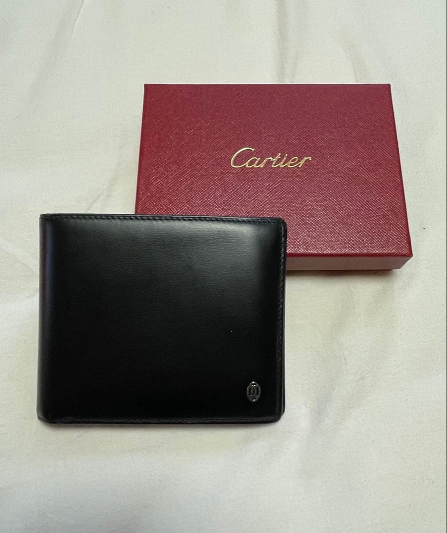 Cartier ブラック 二つ折り財布