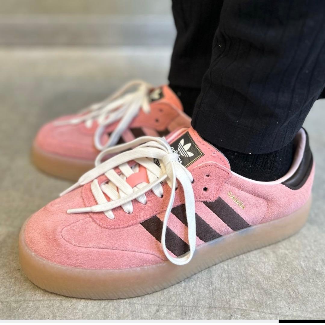 新品未使用　adidas アディダス　サンバ　SAMBAE 24.5cm ピンク