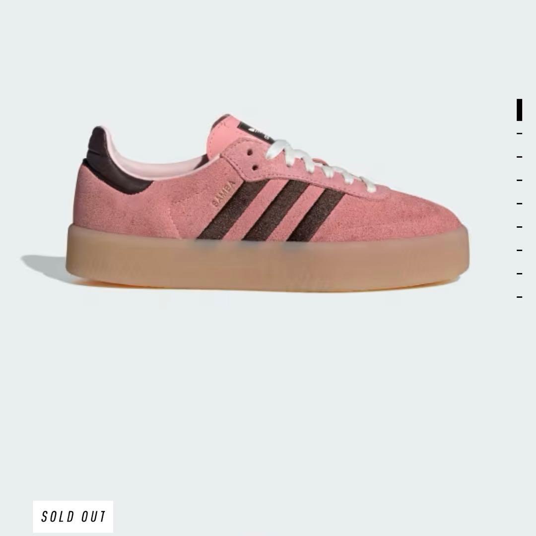 新品未使用　adidas アディダス　サンバ　SAMBAE 24.5cm ピンク