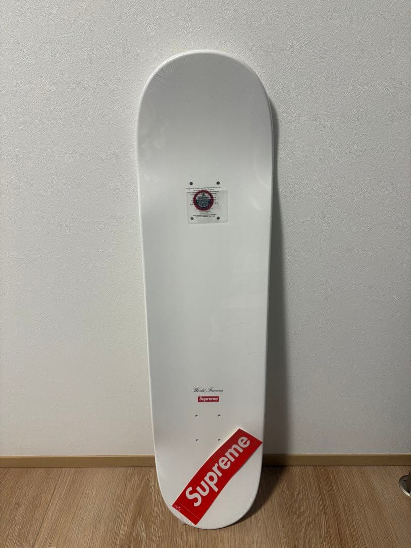 23SS Supreme Tonal Box Logo Skateboard 白