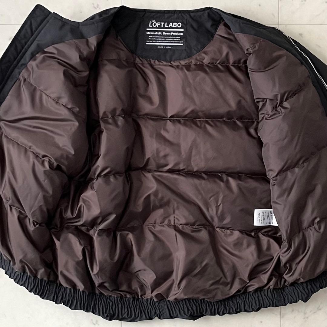 定価5,3万＊美品 ロフトラボ ノーカラージップダウンジャケット SHAWN-2