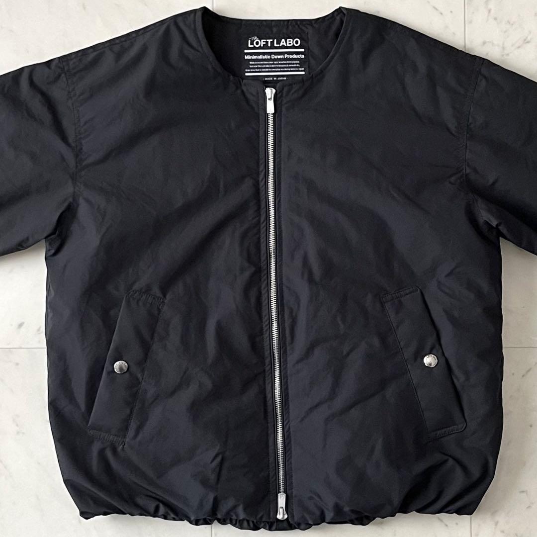定価5,3万＊美品 ロフトラボ ノーカラージップダウンジャケット SHAWN-2