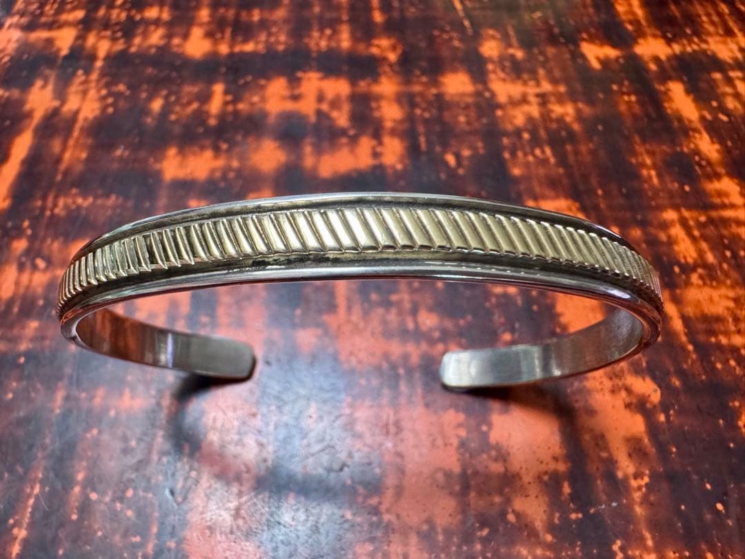 超美品 ブルースモーガン バングル 14K ナバホ族 インディアンジュエリー