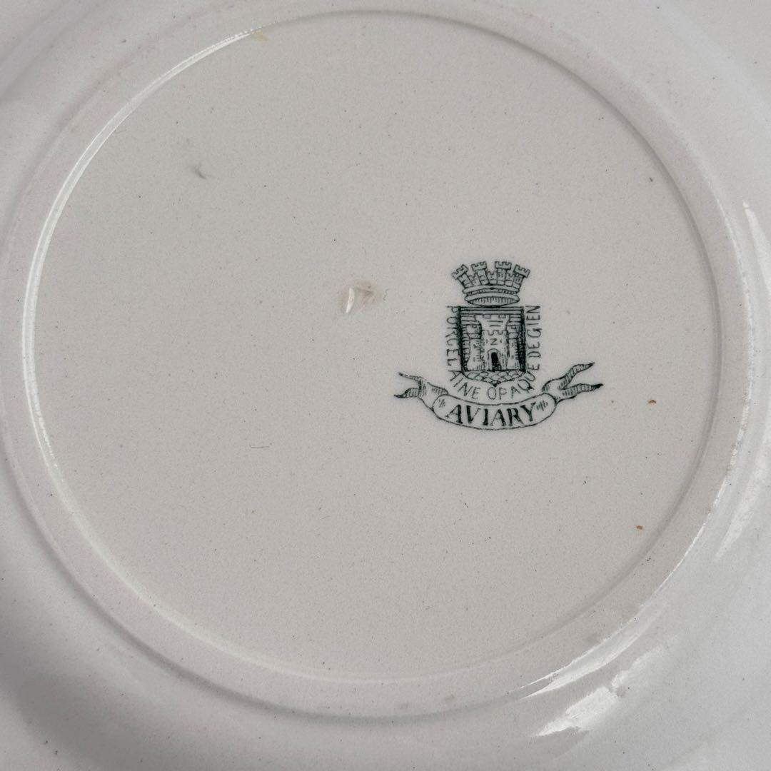 フランスアンティーク　Gien AVIARY ディナープレート