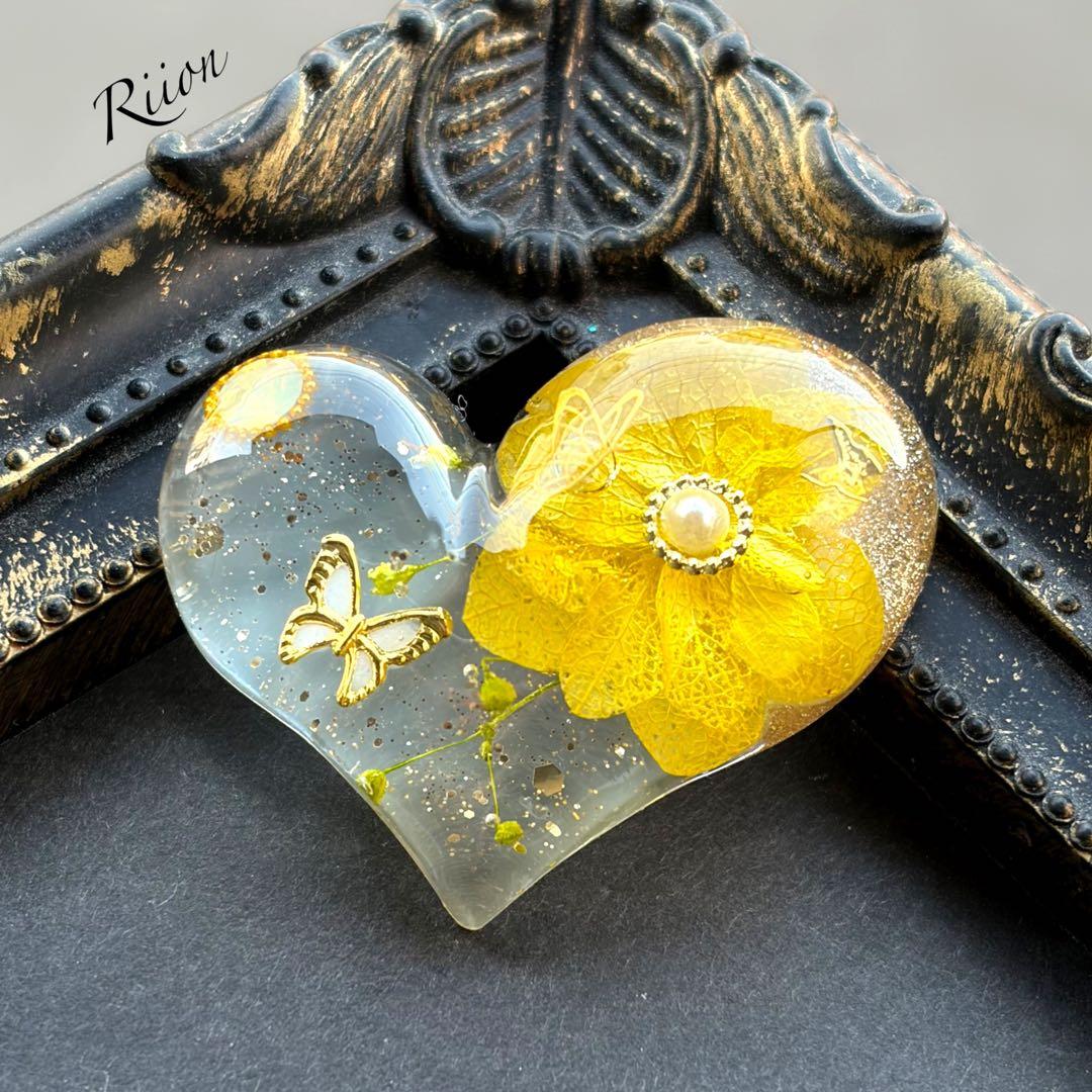 no.1108‪.*❤︎ アジサイたちのドライフラワーレジンヘアゴム❤︎.*❷