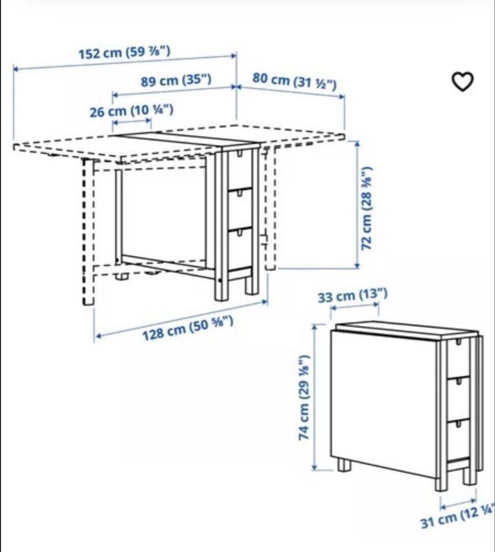 IKEA NORDEN ノールデン バタフライテーブル