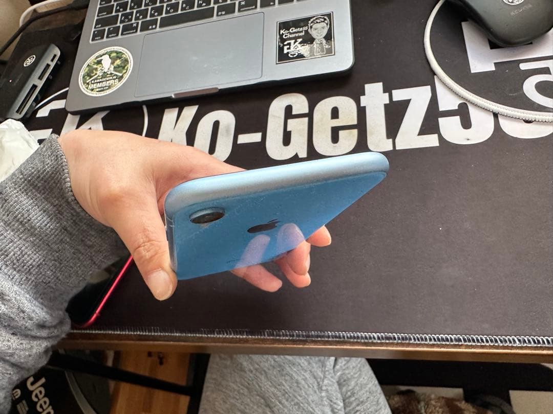 【美品】iPhone XR 128GB ブルー SIMフリー 本体 初期化済み