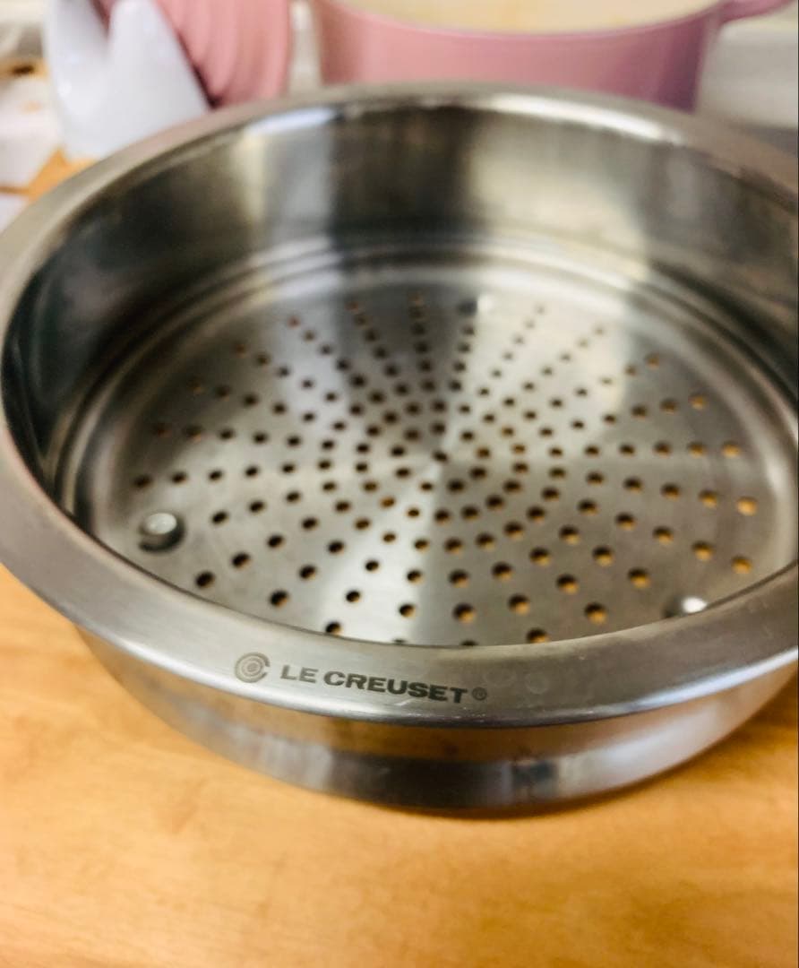 【値下げしました❣️】Le Creuset 両手鍋 20cm➕スチーマー