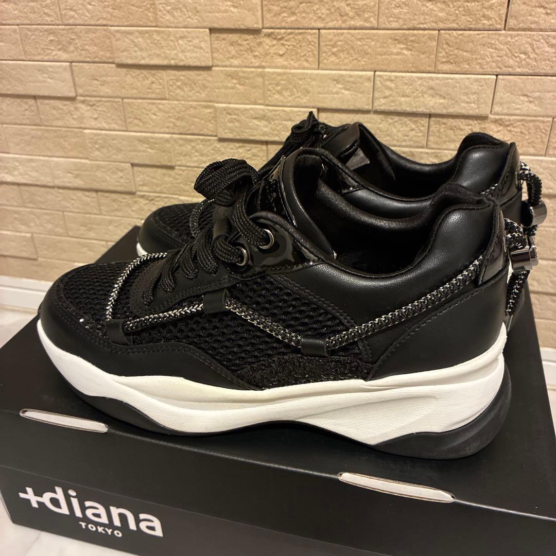 新品同様　+diana23センチ　厚底スニーカー