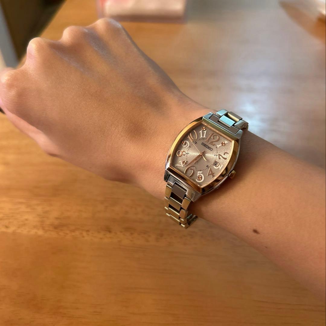 【美品】セイコー ルキア SSVW048 レディース 腕時計 SEIKO トノー