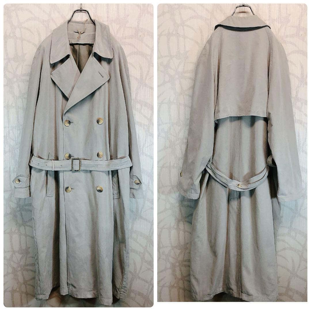 NAUTICA ノーティカ　90s ベージュ トレンチコート　ベルト付き