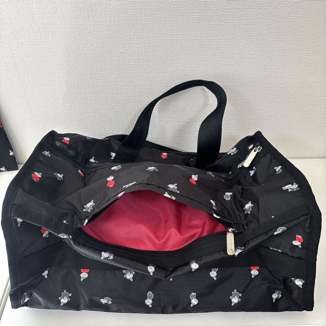 新品♡レスポートサック　ムーミン　リトルミイ　ミディアムボストン　キャリーオン