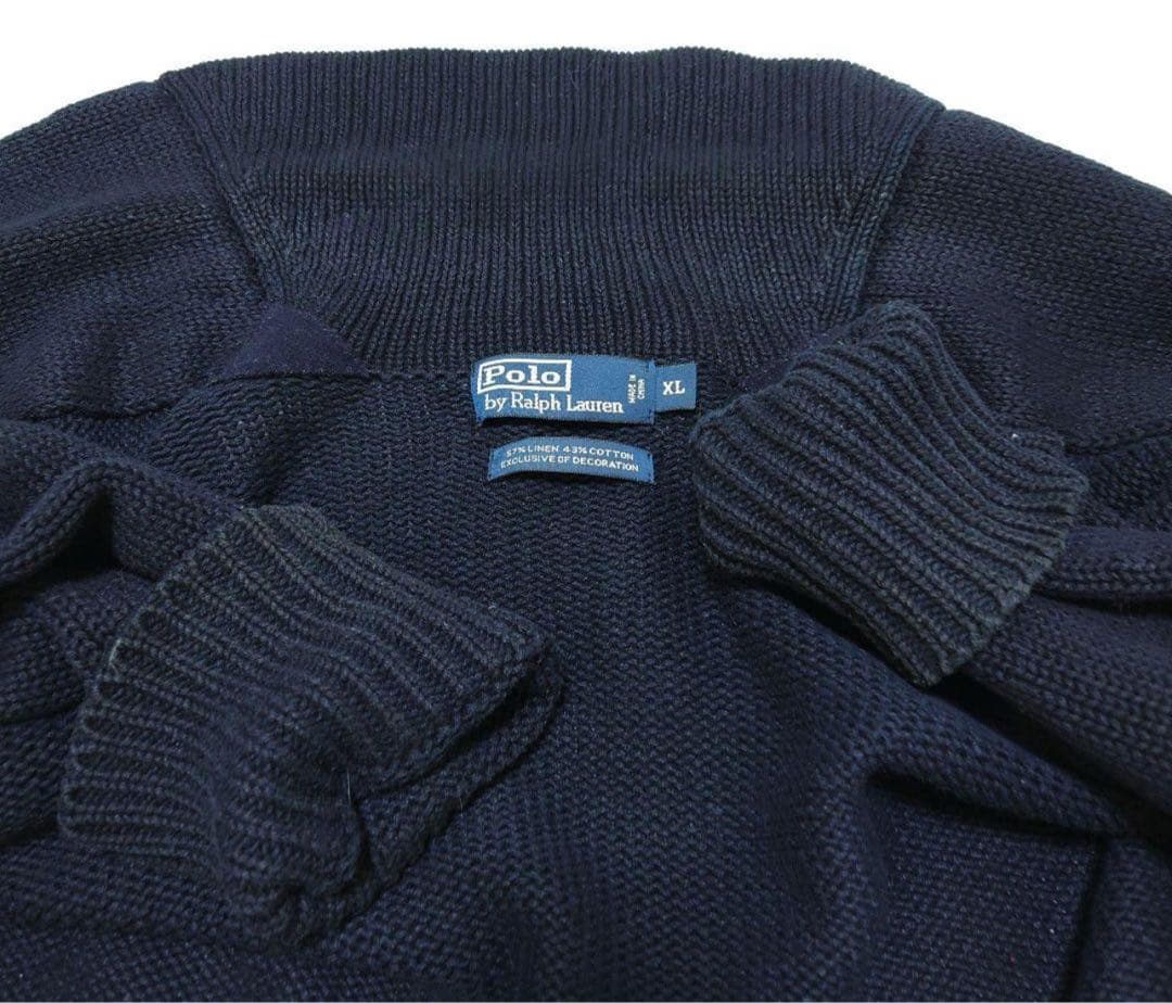 Polo by Ralph Lauren　ニットカーディガン　ネイビー