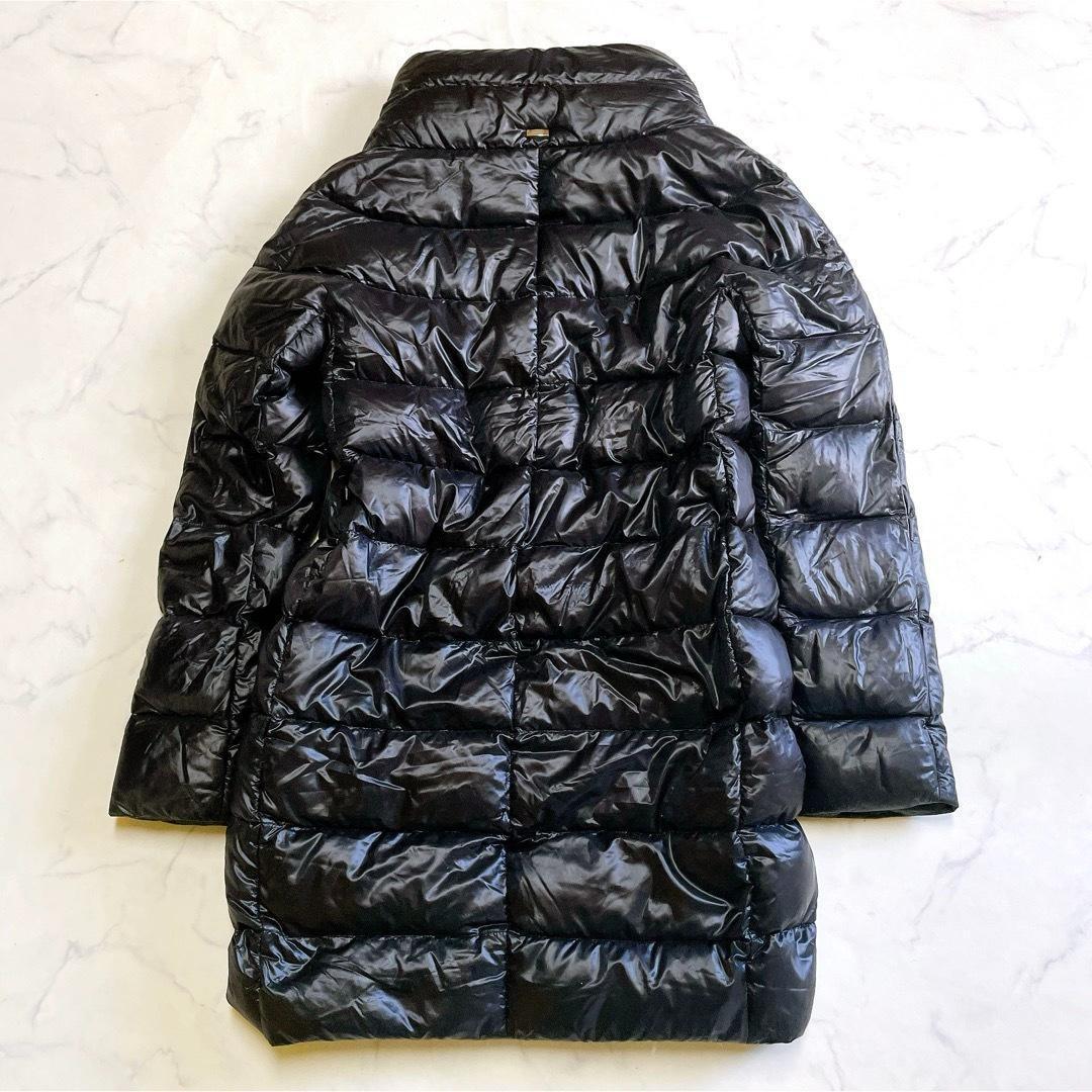 美品 ヘルノ ダウンジャケットコート グースダウン フェザー 40 L