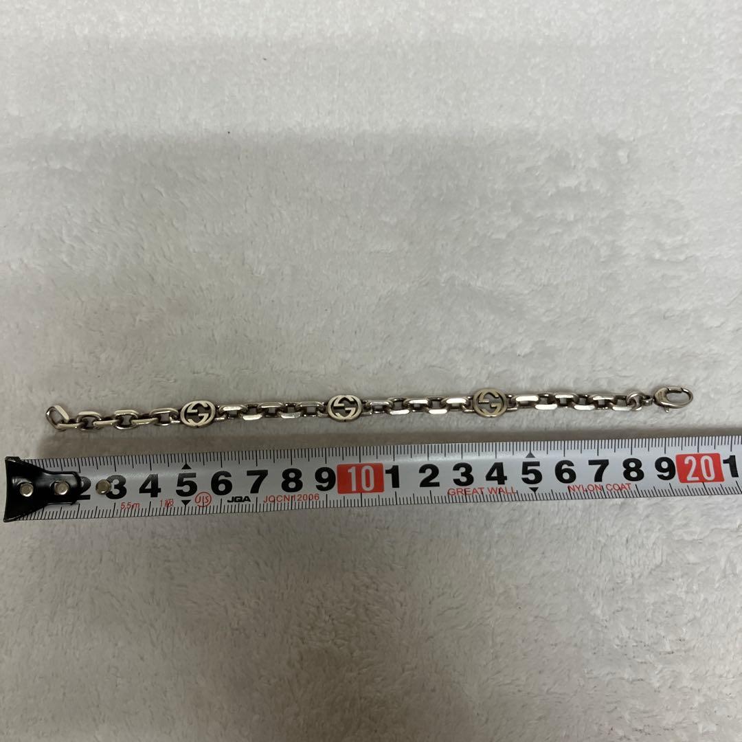 GUCCI インターロッキングG ブレスレット ※留め具部分壊れてる