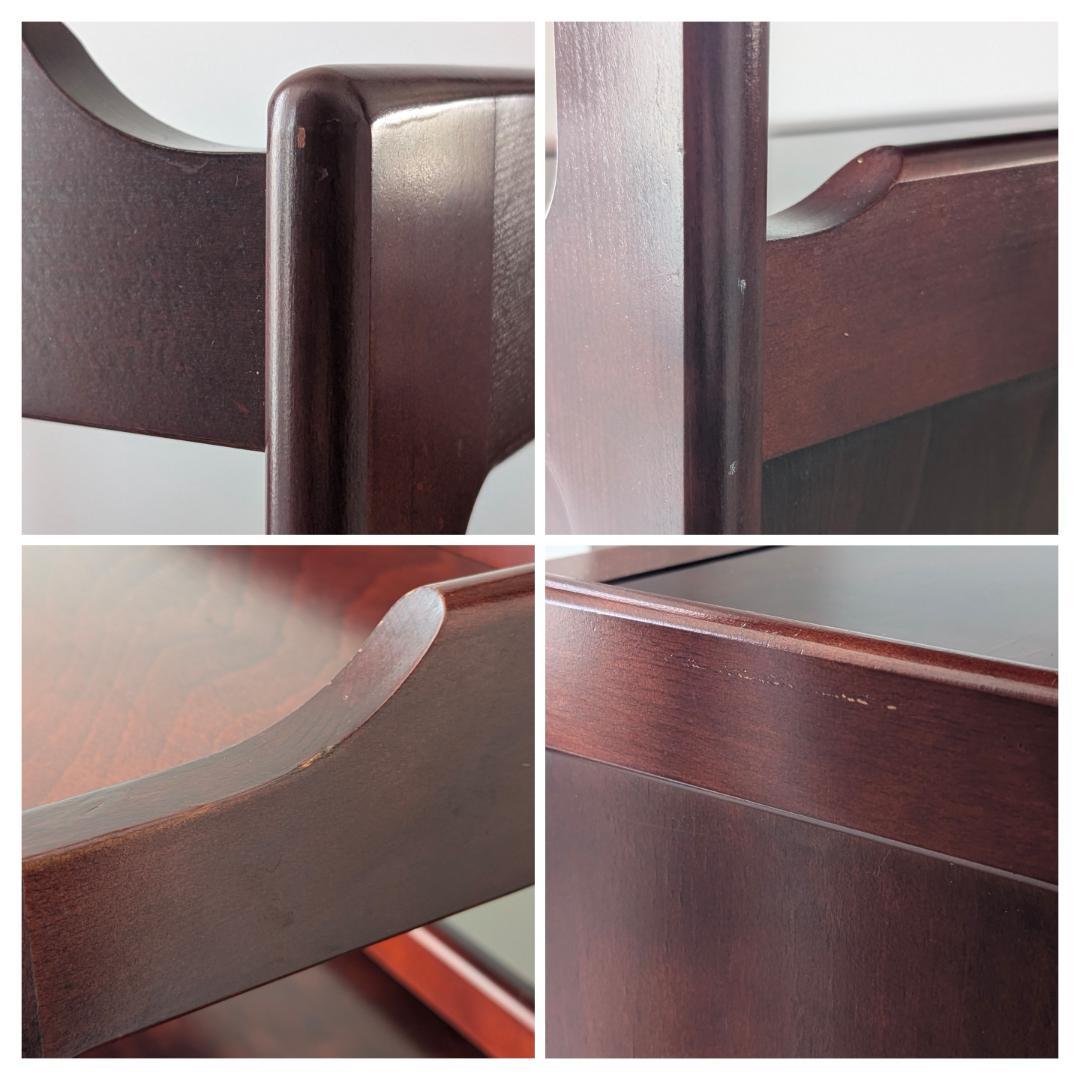 OLD karimoku カリモク 木製 キャビネット 飾り棚 ウッドシェルフ