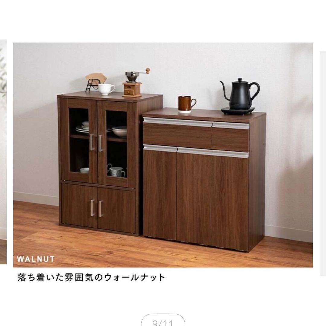 アイリスオーヤマ　ペールカウンター　食器棚　蓋つきゴミ箱　キッチン　収納棚