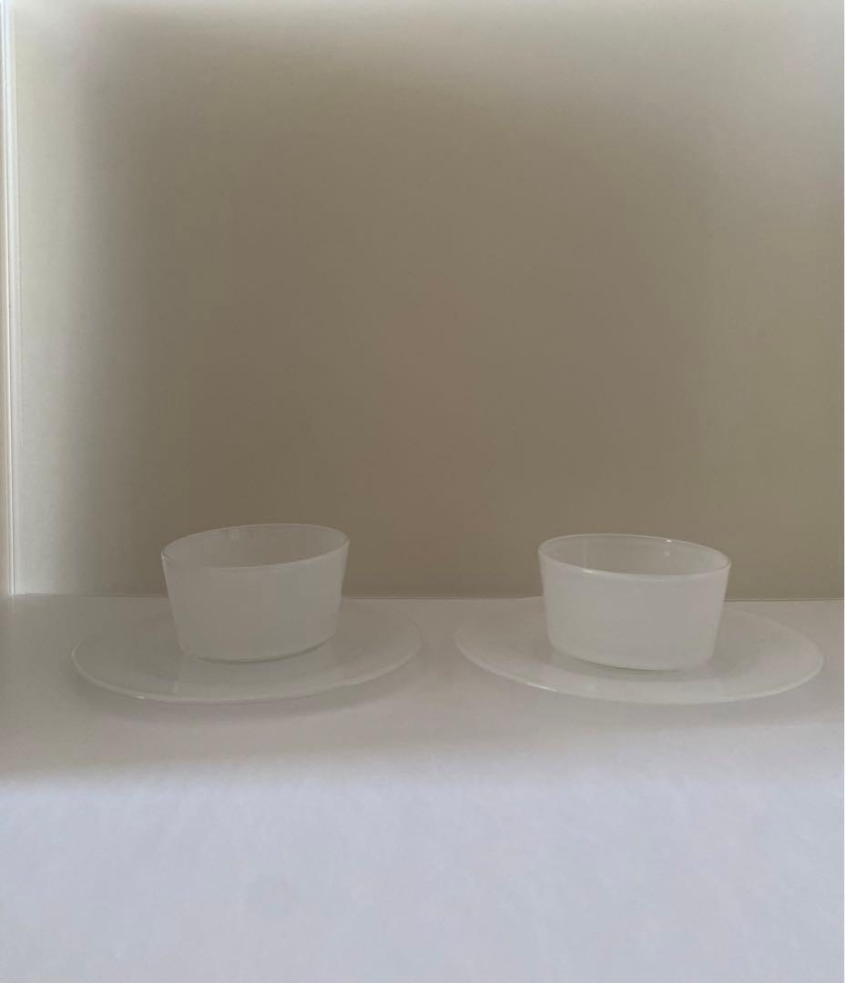 辻和美　乳白色　フリーカップ　2点セット