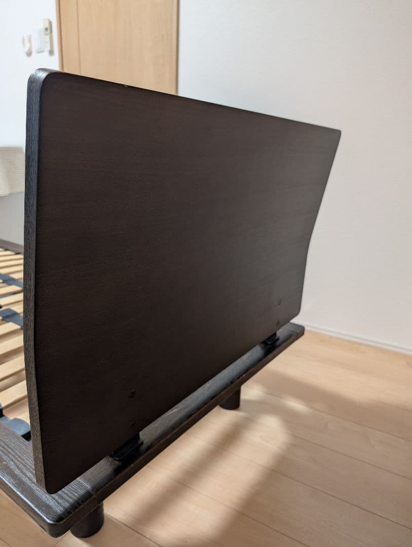 無印良品 ベッドフレーム セミシングル ヘッドボード付