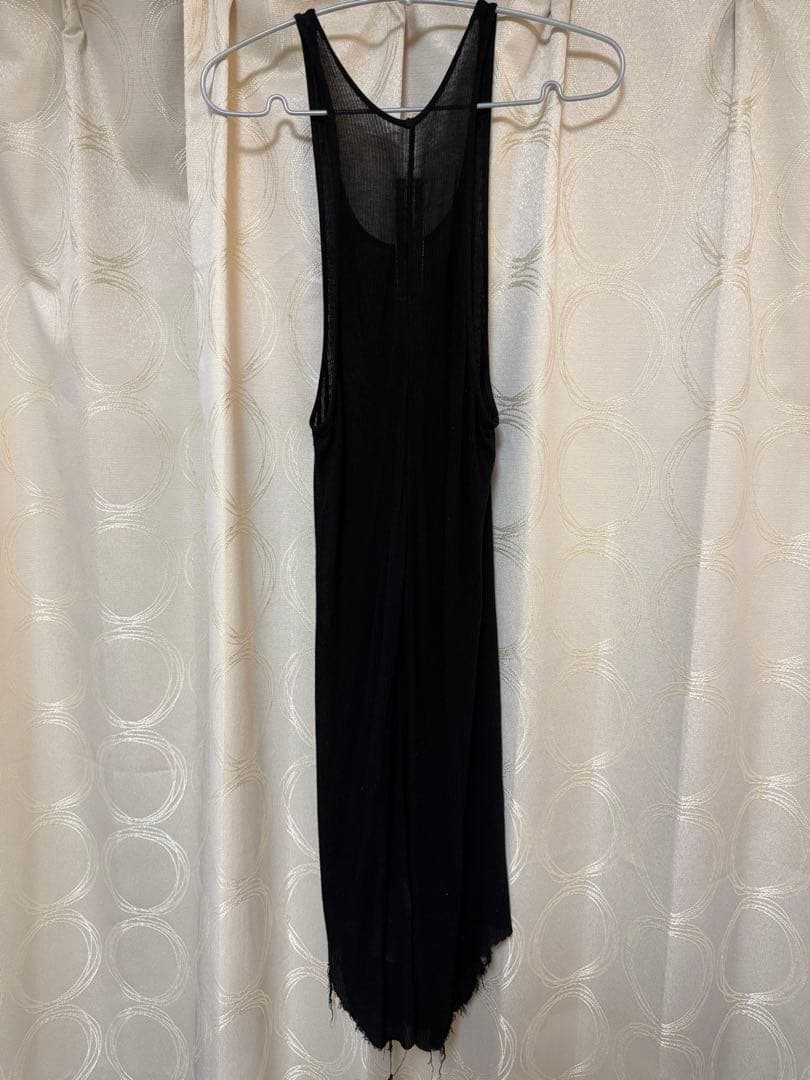Rick Owens Basic rib tank BLACK サイズM