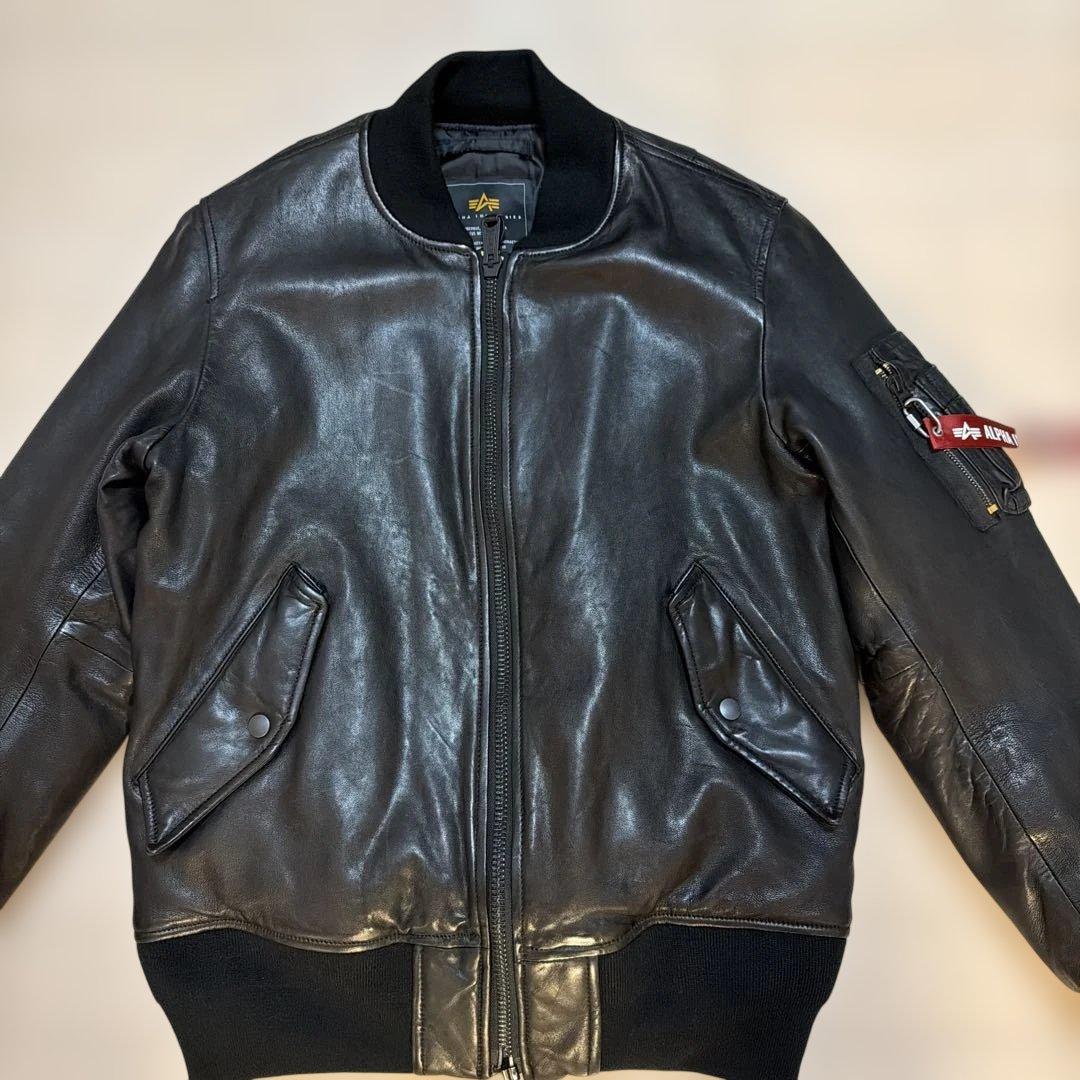 【値下】ALPHA INDUSTRIES MA-1 L シープスキン