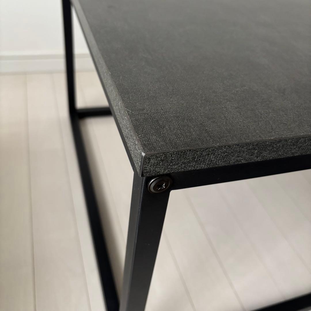 ロウヤ LOWYA ネストテーブル2個セット Comanos ダークグレー