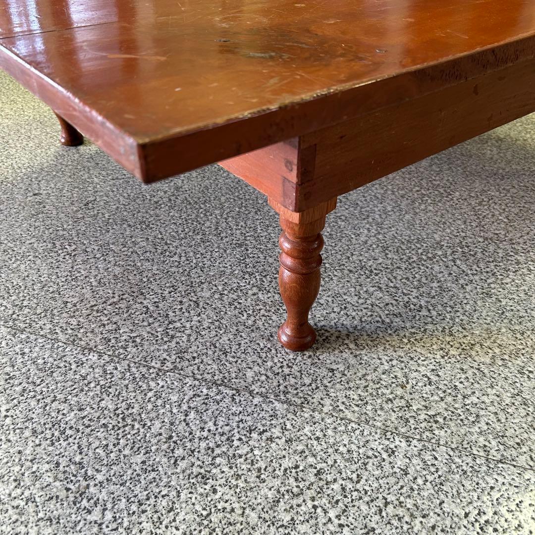 ちゃぶ台 ろくろ脚 折りたたみ テーブル b