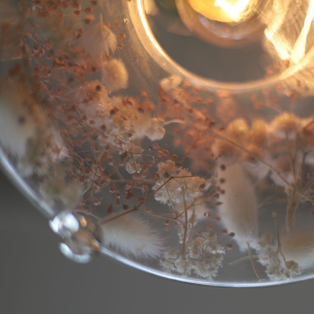 アンティークフラワーペンダントライト 【自製】