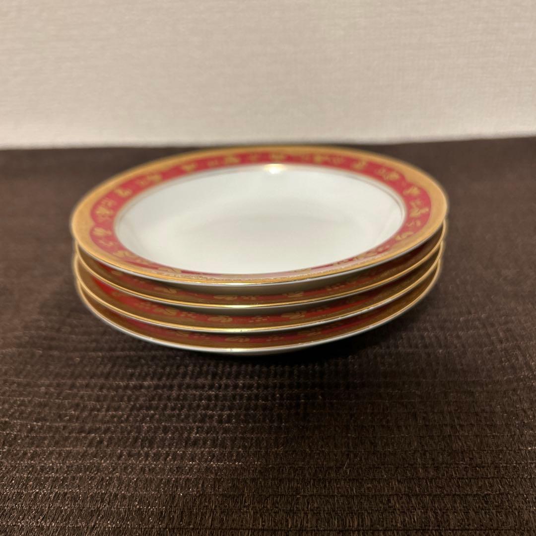 大倉陶園　アレキサンドリーヌ　金蝕マロン　デザートプレート　フルーツボウル