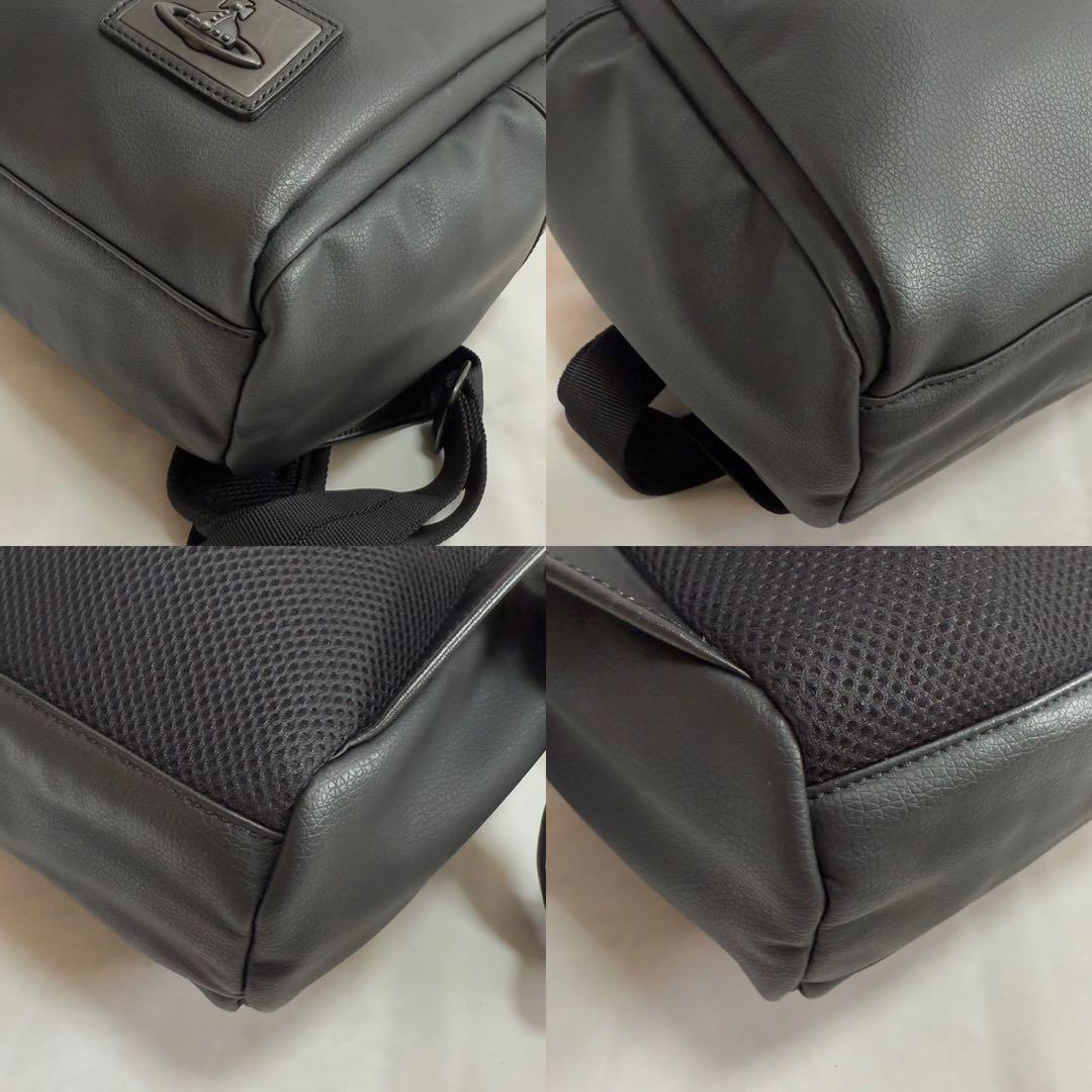 【美品】ヴィヴィアンウエストウッド オーブ リュック レザー 黒 A4可 通勤