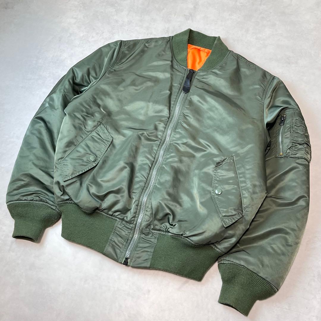 ALPHA INDUSTRIES MA-1 フライトジャケット カーキ M