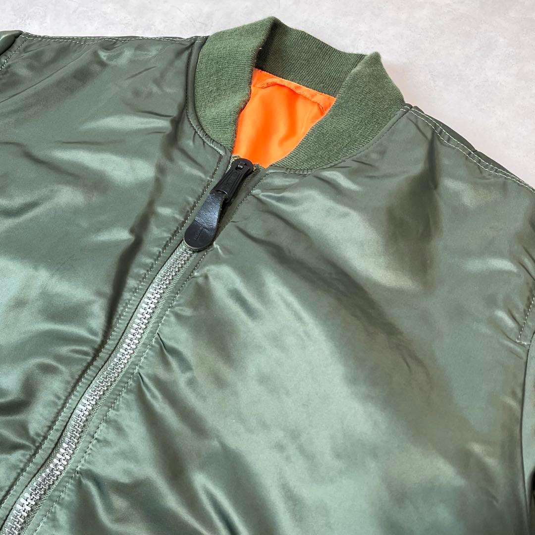 ALPHA INDUSTRIES MA-1 フライトジャケット カーキ M
