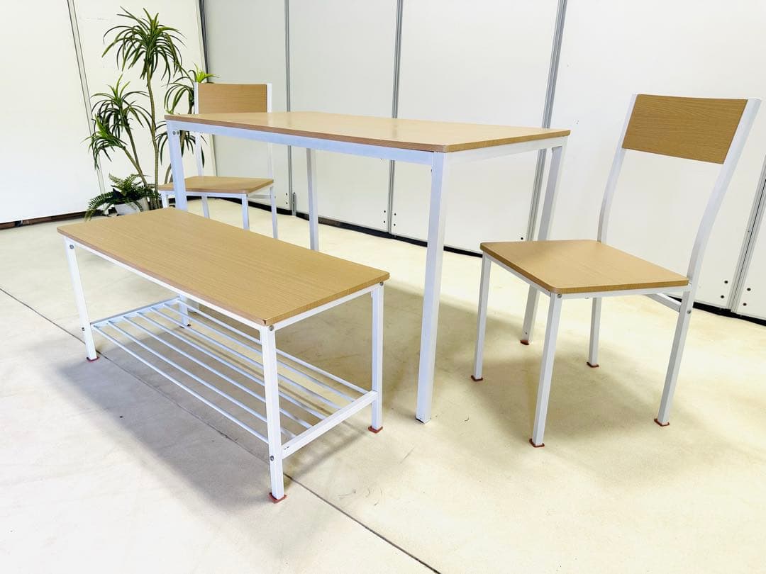 ダイニングテーブル4点セット 木製