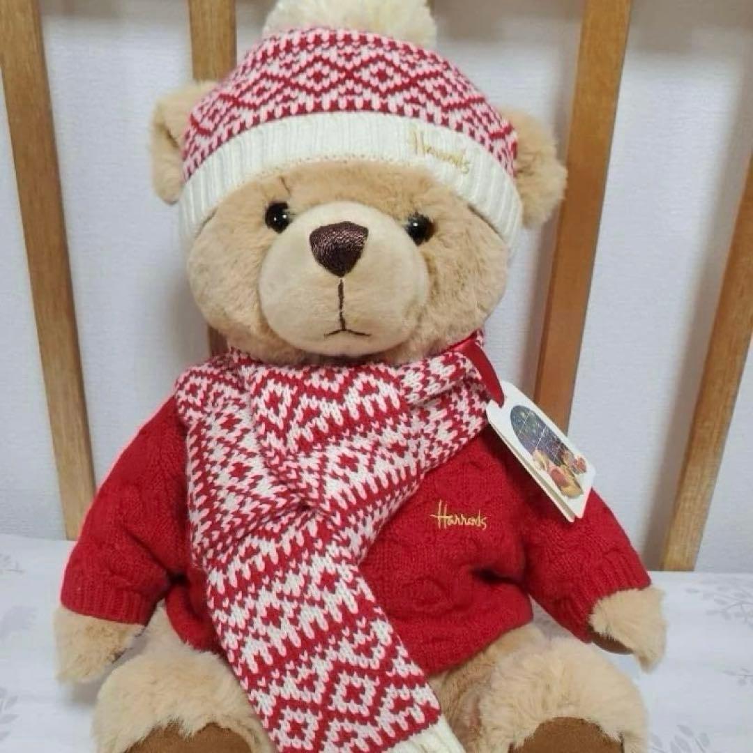 ハロッズ テディベア 2025年 クリスマスベア くまさん ぬいぐるみ
