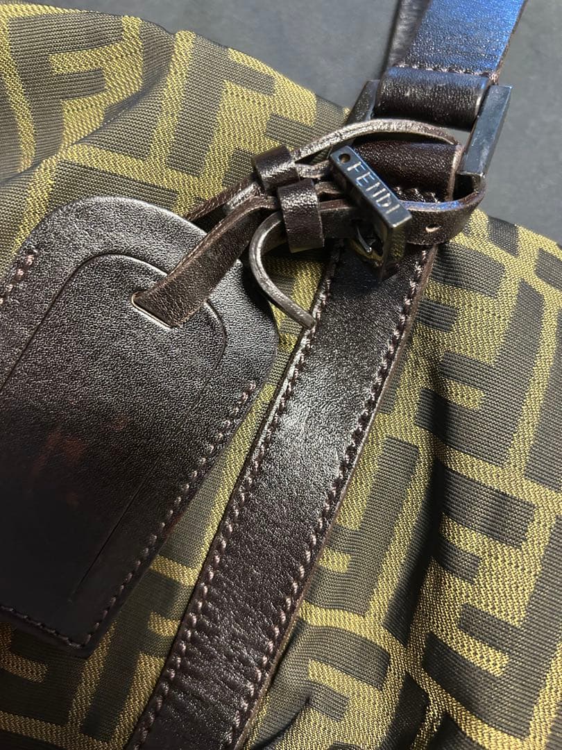 FENDI ロゴパターン ボストンバッグ