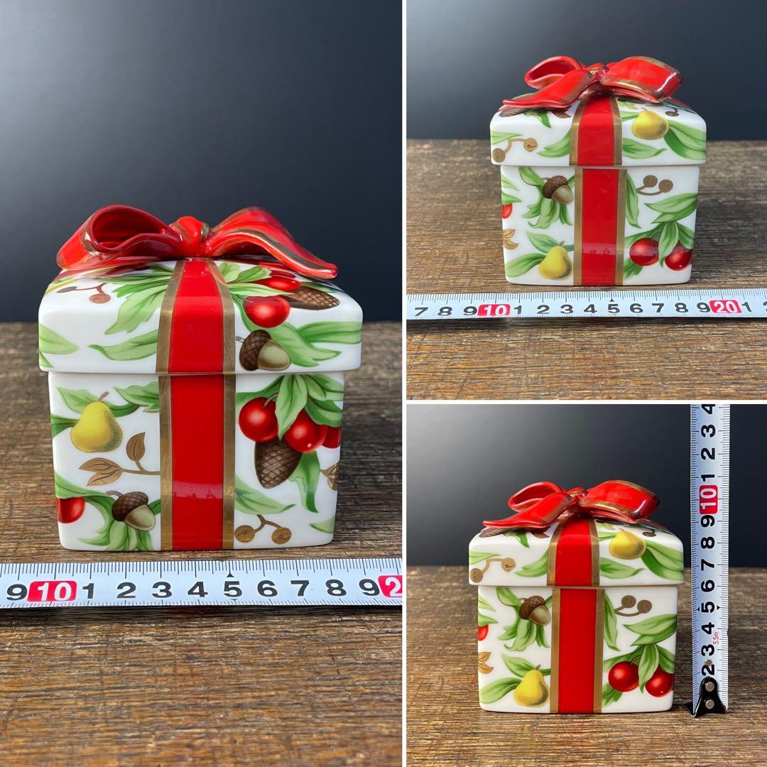 美品 Tiffany&Co. ティファニー ホリデー 陶器製 小物入れ E.-3