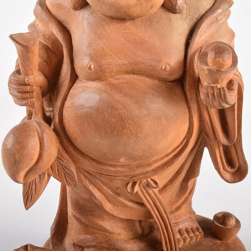 ゆきか　仏教美術　香木　白檀彫刻　布袋像　仏像　置物　V　R5123