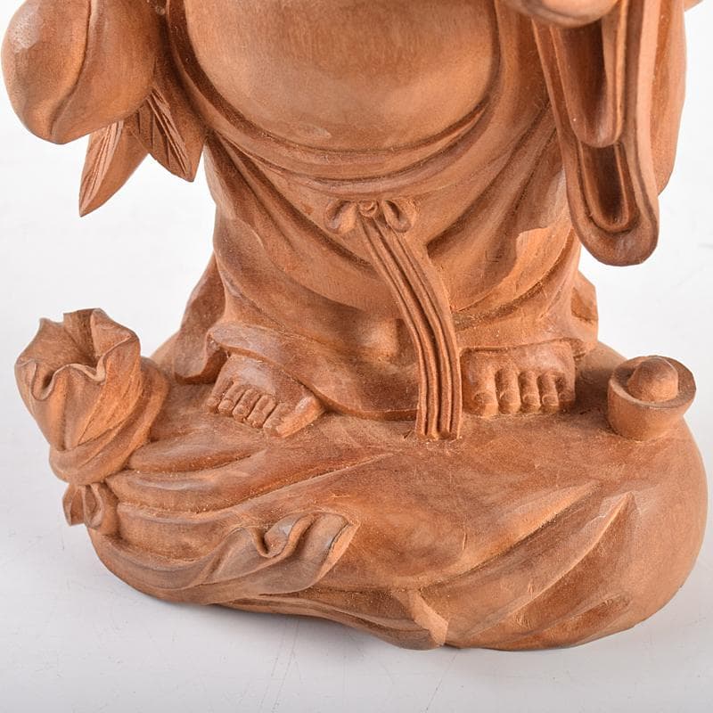 ゆきか　仏教美術　香木　白檀彫刻　布袋像　仏像　置物　V　R5123