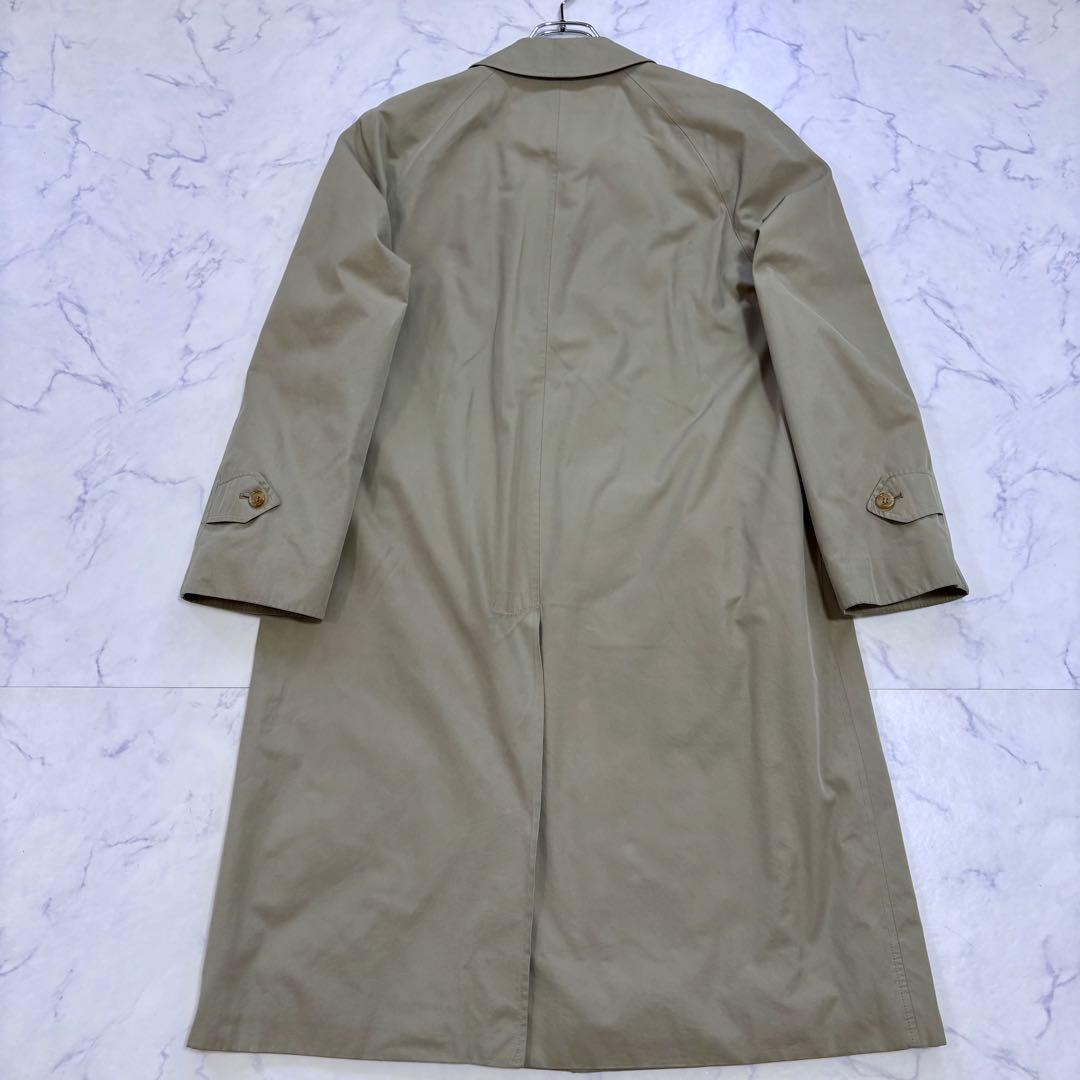 美品 BURBERRY バーバリー ステンカラーコート ノバチェック L相当