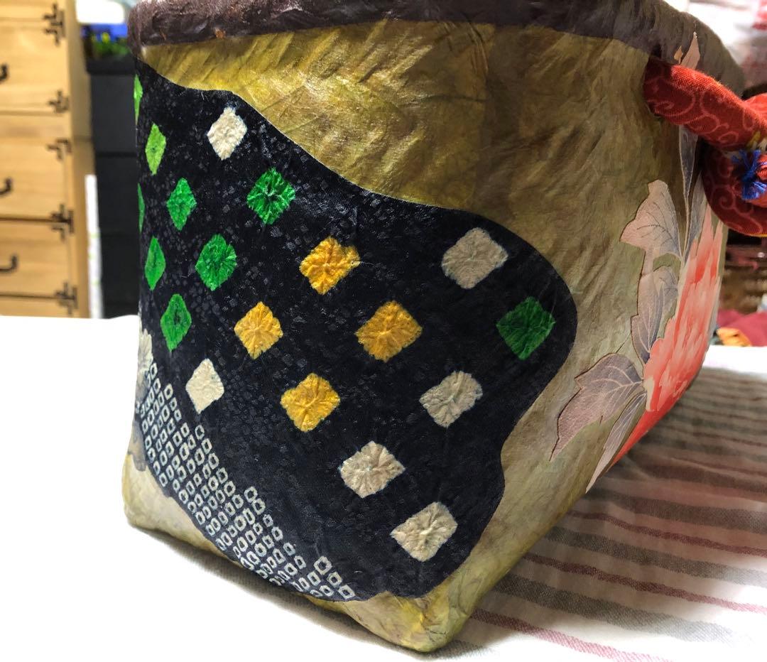 一貫張り(一閑張り)かごバッグ