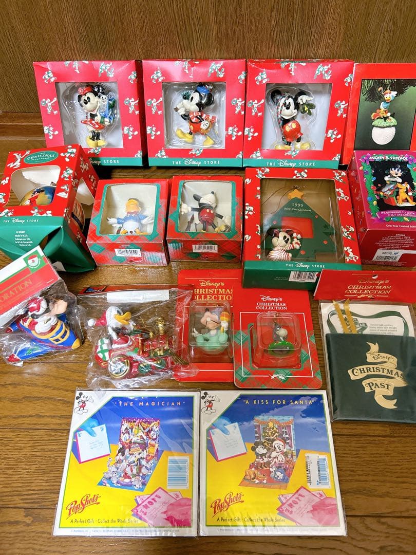 ディズニークリスマスオーナメント　ポストカードなど16点セット　※バラ売り不可