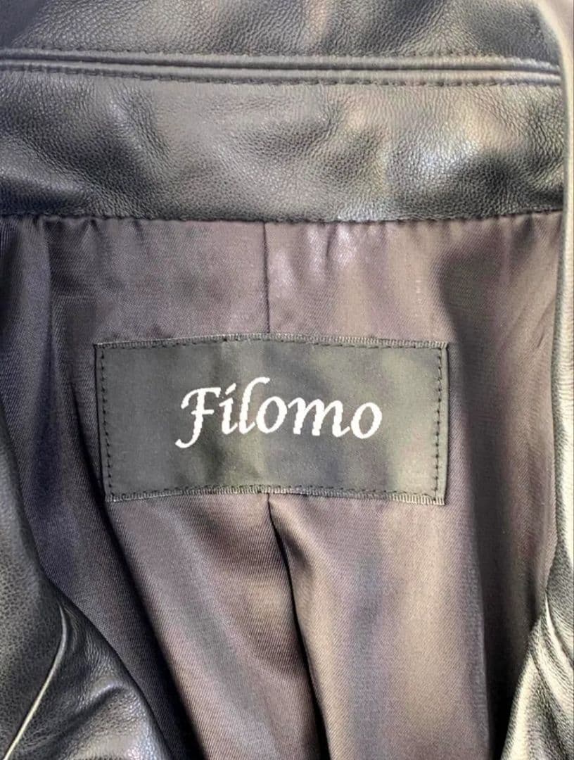 filomo,フィローモ、ライダースジャケット、ラムレザー、本革、黒、リヴドロワ