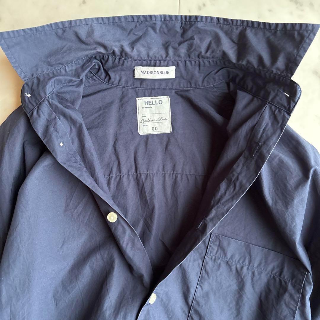 美品 マディソンブルー J.BRADLEY SHIRT シャツ ネイビー 00