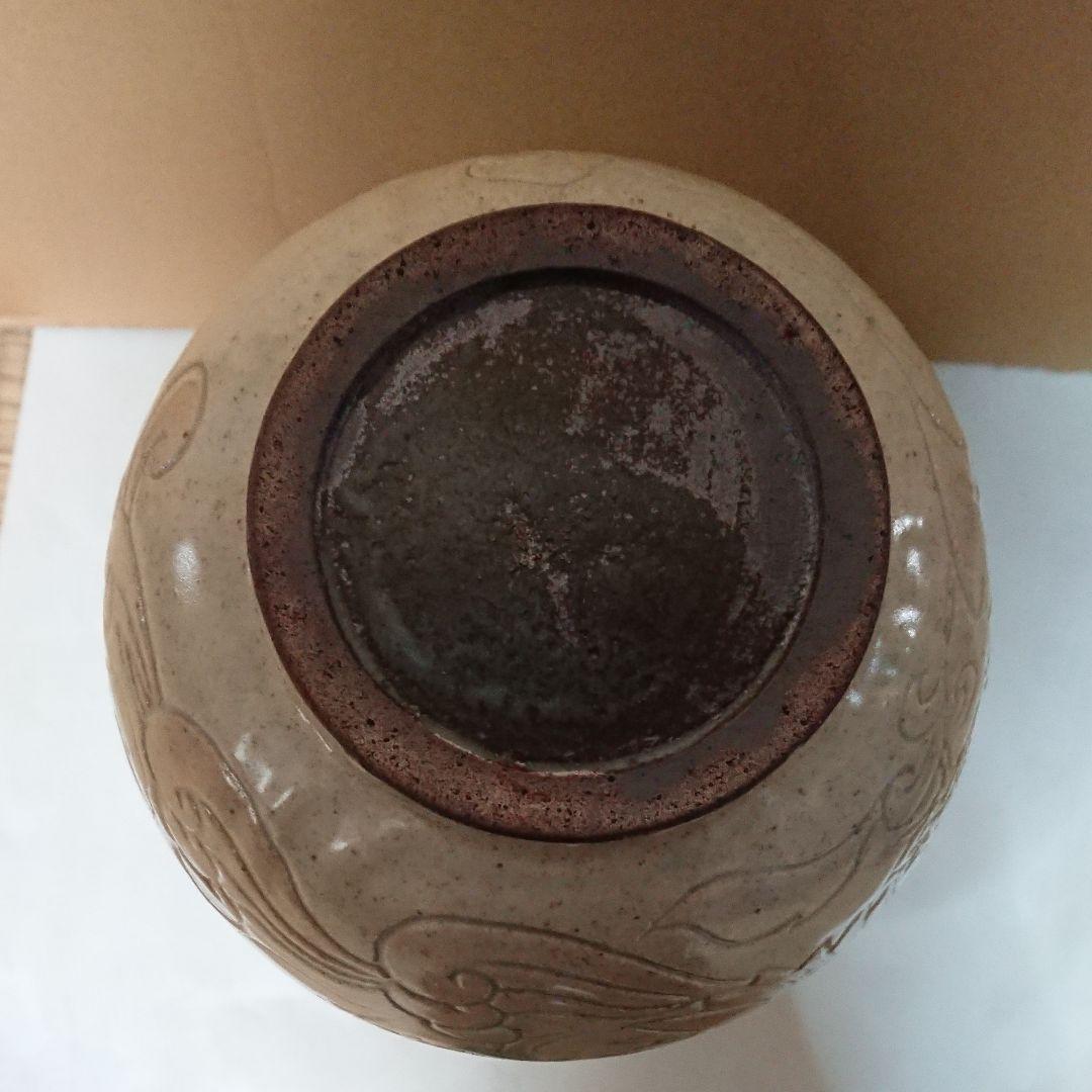 宮城県気仙沼の陶芸家・鼎窯・熊谷敏男作・花瓶(大)・未使用品
