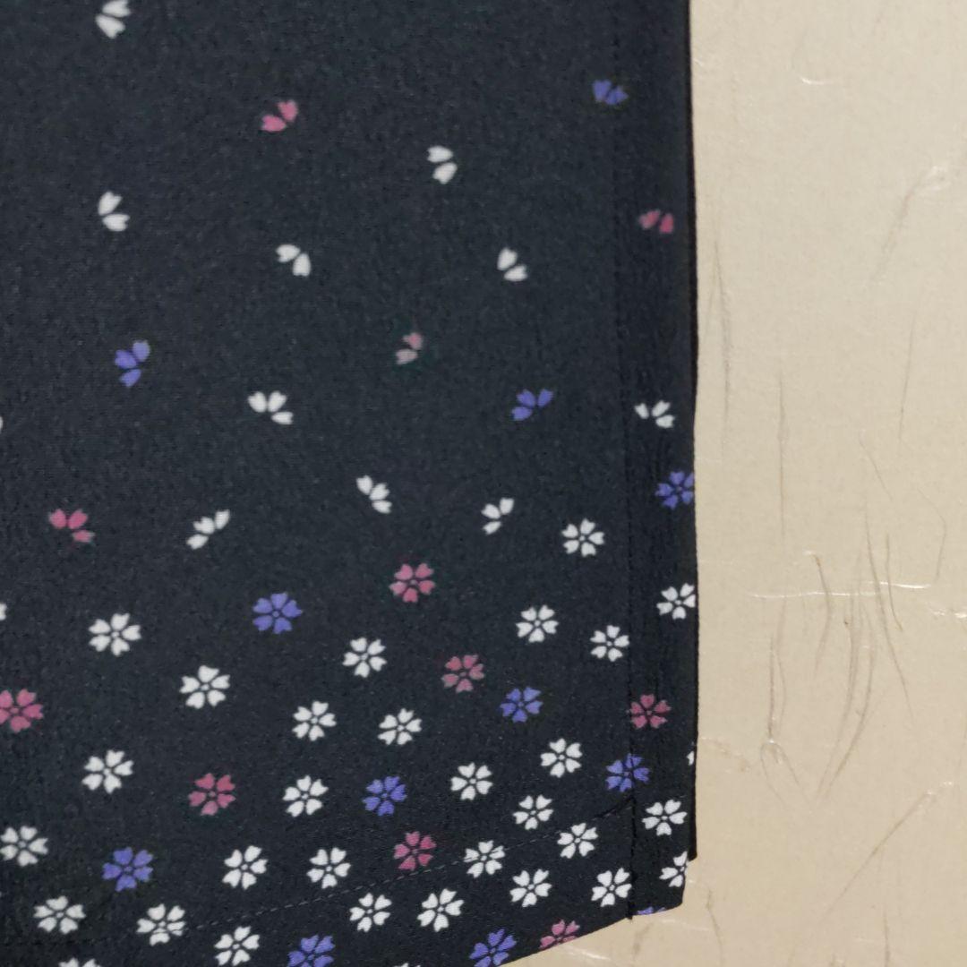 送料込み　チュニック　手作り　着物リメイク　花柄　パンタロン