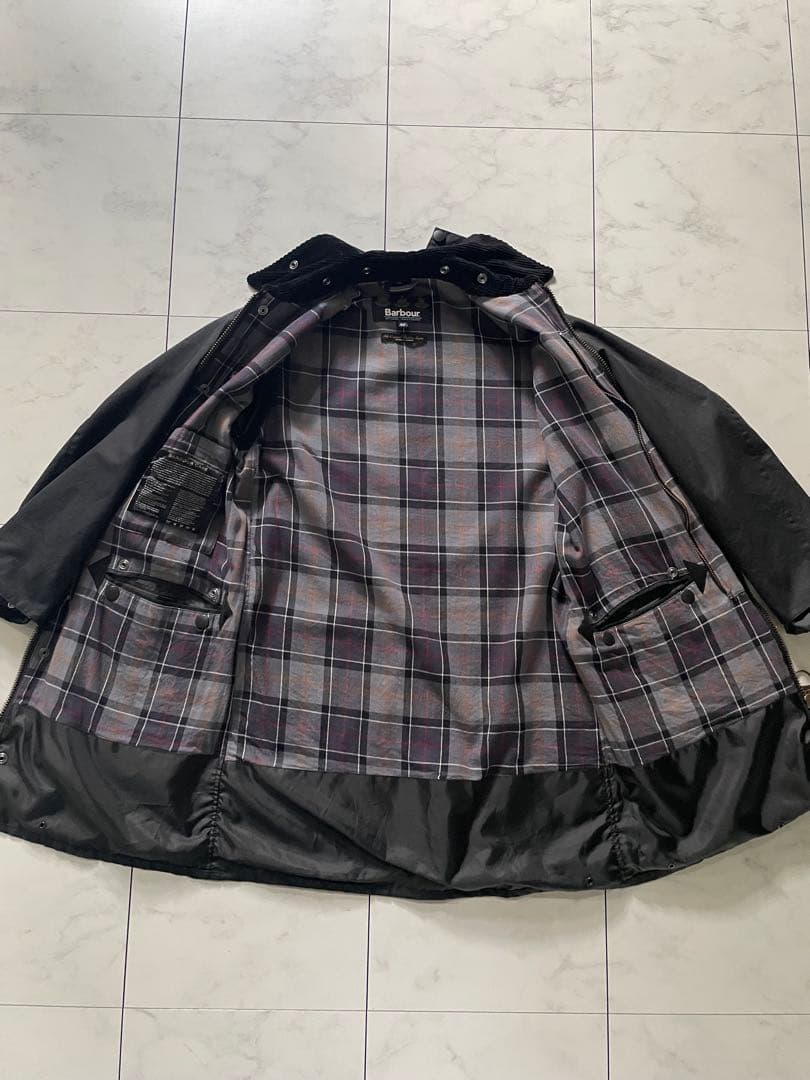 Barbour バブアーブラックオイルコート　 34サイズ