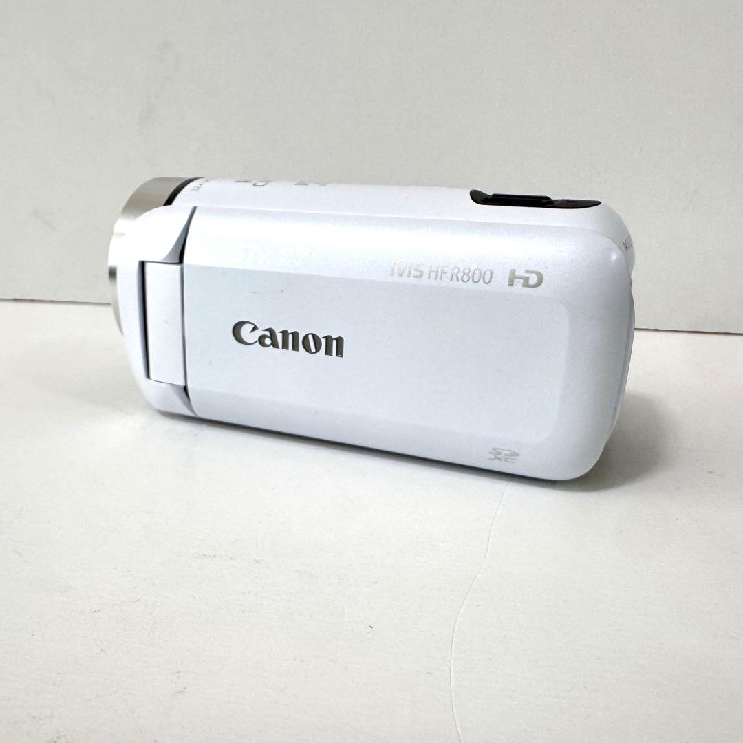 【美品】Canon　iVIS HF R800　ホワイト　SDカード付き