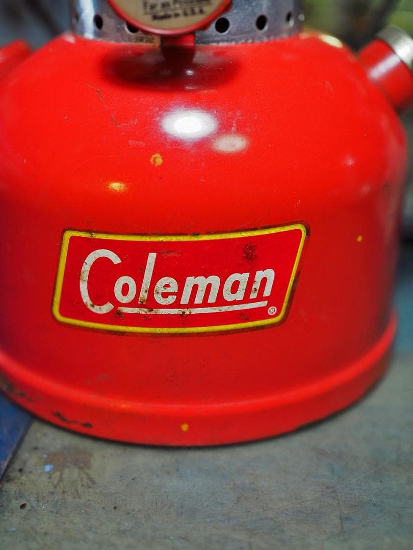 美品！1959年6月 コールマン 200A ランタン（イエローボーダー）u06