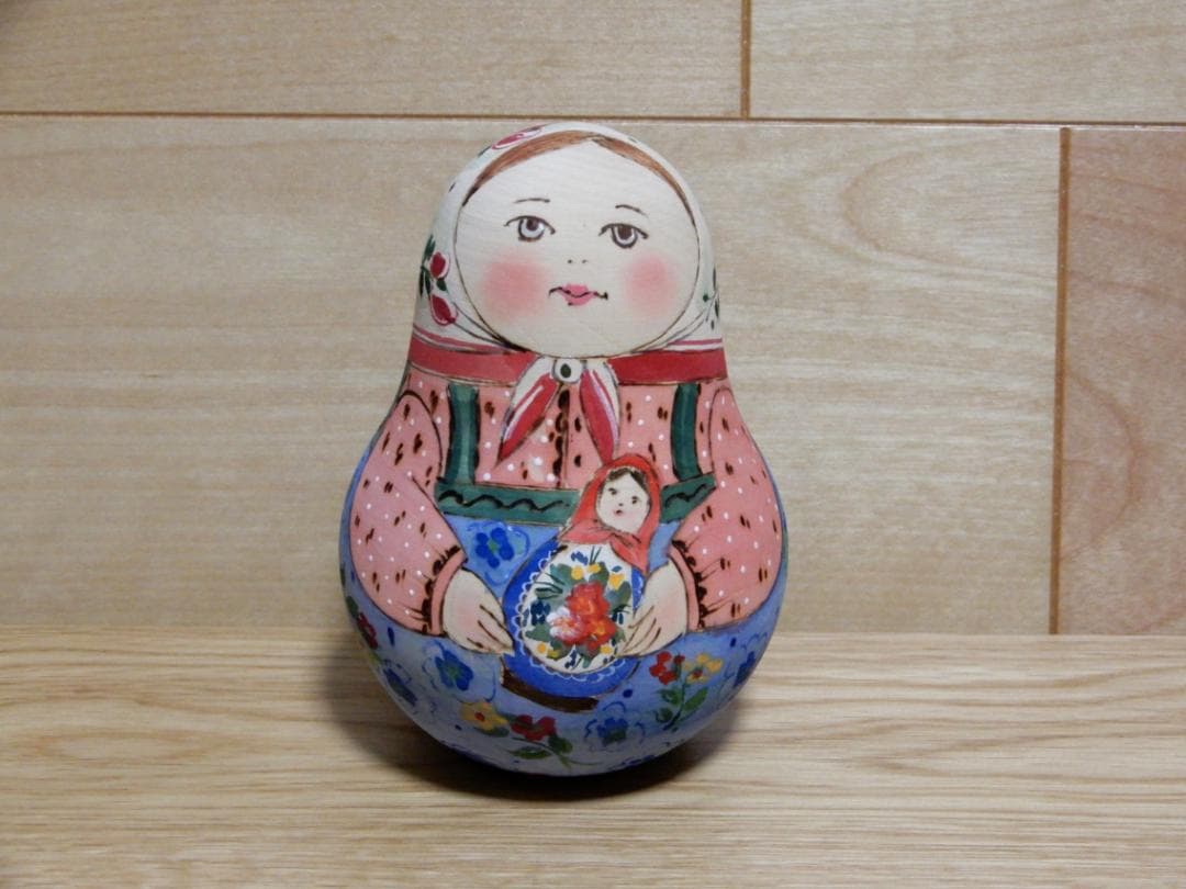 ロシア雑貨　おきあがりこぼし　オルガ・ボリソワ　作家もの　マトリョーシカ