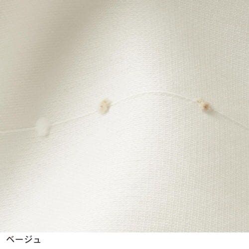 ぽんぽんデザインのＵＶカット遮熱・遮像ボイルカーテン［日本製］